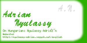 adrian nyulassy business card